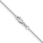 Leslie's 14K White Gold 1.4mm D/C Cable Chain - Image 3