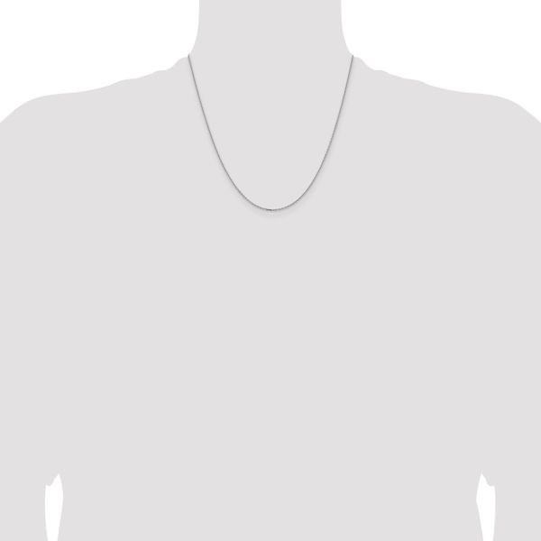 Leslie's 14K White Gold 1.4mm D/C Cable Chain - Image 4