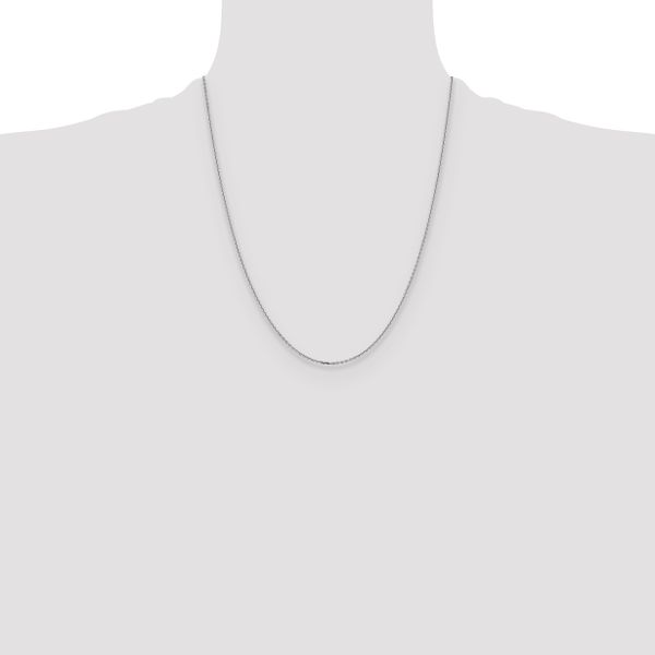 Leslie's 14K White Gold 1.4mm D/C Cable Chain - Image 4