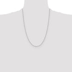 Leslie's 14K White Gold 1.4mm D/C Cable Chain - Image 4