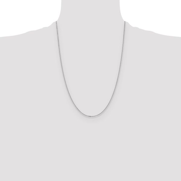 Leslie's 14K White Gold 1.4mm D/C Cable Chain - Image 4
