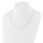 Leslie's 14K White Gold Adjustable 1mm D/C Box Chain - Image 3