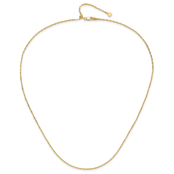 Leslie's 14K Adjustable 1.3mm Flat Cable Chain - Image 4