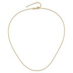 Leslie's 14k Yellow Gold 1.25mm Round Cable 1in+1in Adjustable Chain - Image 4