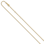 Leslie's 14k 1.4mm Round Cable 1in+1in Adjustable Chain - Image 2