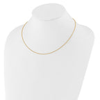 Leslie's 14k 1.4mm Round Cable 1in+1in Adjustable Chain - Image 3