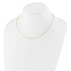 Leslie's 14k 1.1mm D/C Square Cable 1in+1in Adjustable Chain - Image 3