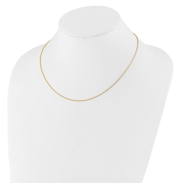 Leslie's 14K 1mm D/C Open Franco 1in+1in Adjustable Chain - Image 3