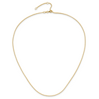 Leslie's 14K 1mm D/C Open Franco 1in+1in Adjustable Chain - Image 4