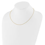 Leslie's 14K 1mm D/C Open Franco 1in+1in Adjustable Chain - Image 3