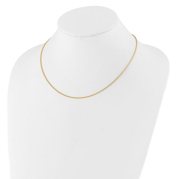 Leslie's 14K 1.4mm D/C Open Franco 1in+1in Adjustable Chain - Image 3