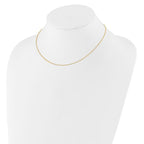 Leslie's 14K .8mm Baby Spiga 1in+1in Adjustable Chain - Image 3