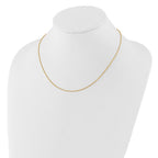 Leslie's 14K 1mm Spiga 1in+1in Adjustable Chain - Image 3