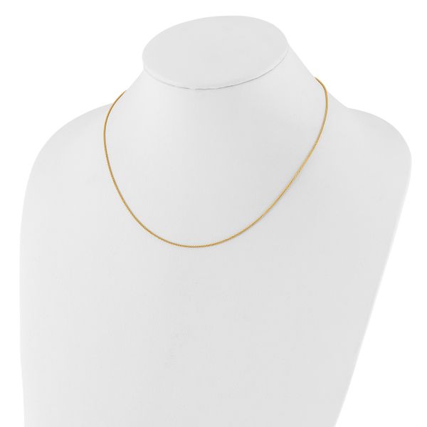 Leslie's 14K 1mm Spiga 1in+1in Adjustable Chain - Image 3