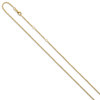 Leslie's 14k 1.5mm D/C Loose Rope 1in+1in Adjustable Chain - Image 2