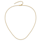 Leslie's 14k 1.5mm D/C Loose Rope 1in+1in Adjustable Chain - Image 4