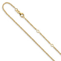 Leslie's 14k 1.5mm D/C Loose Rope 1in+1in Adjustable Chain