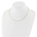 Leslie's 14K .85mm Box 1in+1in Adjustable Chain - Image 3