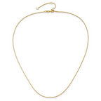 Leslie's 14K .95mm Box 1in+1in Adjustable Chain - Image 4