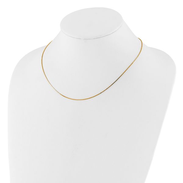 Leslie's 14K .95mm Box 2in+2in Adjustable Chain - Image 3