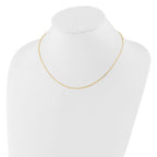 Leslie's 14k 1.2mm Flat Cable 1in+1in Adjustable Chain - Image 3