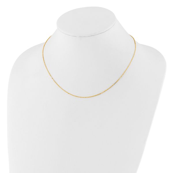 Leslie's 14k 1.2mm Flat Cable 1in+1in Adjustable Chain - Image 3