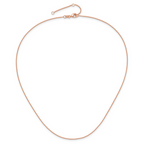 Leslie's 14k Rose Gold 1.25mm Round Cable 1in+1in Adjustable Chain - Image 4