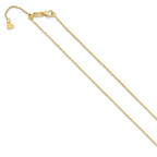 Leslie's 14K Adjustable .95mm Sparkle Singapore Chain - Image 2