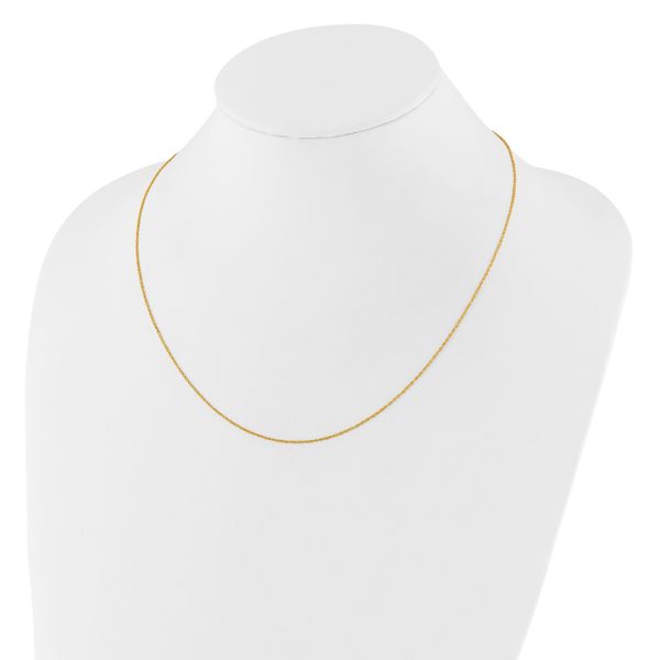 Leslie's 14K Adjustable .95mm Sparkle Singapore Chain - Image 3
