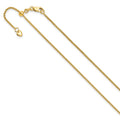 Leslie's 14K Adjustable 1.35mm Round Box Chain