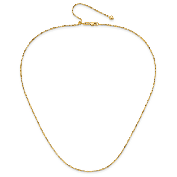 Leslie's 14K Adjustable 1.35mm Round Box Chain - Image 3