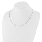 Leslie's 14K White Gold Adjustable 1.35mm Round Box Chain - Image 2