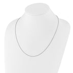 Leslie's 14K White Gold Adjustable 1.35mm Round Box Chain - Image 4