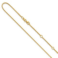 Leslie's 14K 1.1mm Franco 1in+1in Adjustable Chain