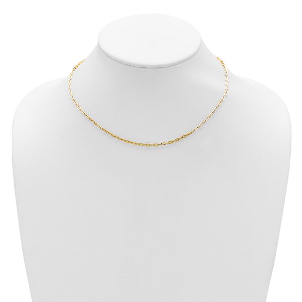 Leslie's 14K 1.1mm Franco 1in+1in Adjustable Chain - Image 3