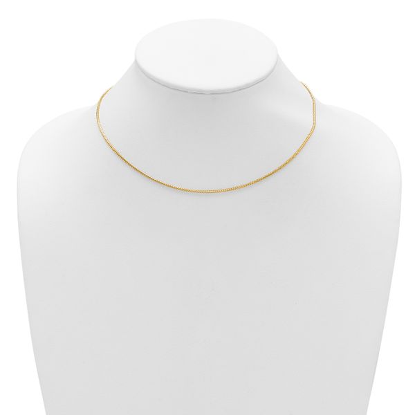 Leslie's 14K 1.25mm Franco 1in+1in Adjustable Chain - Image 3