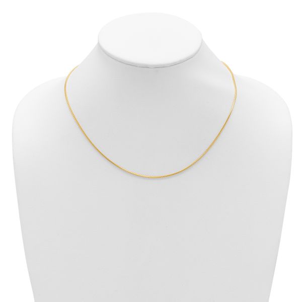 Leslie's 14K 1.25mm Franco 1in+1in Adjustable Chain - Image 5