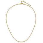 Leslie's 14K 1.25mm Franco 1in+1in Adjustable Chain - Image 4