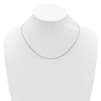 Leslie's 14K White Gold 1.25mm Franco 1in+1in Adjustable Chain - Image 5