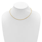 Leslie's 14K 1.5mmmm Franco 1in+1in Adjustable Chain - Image 3