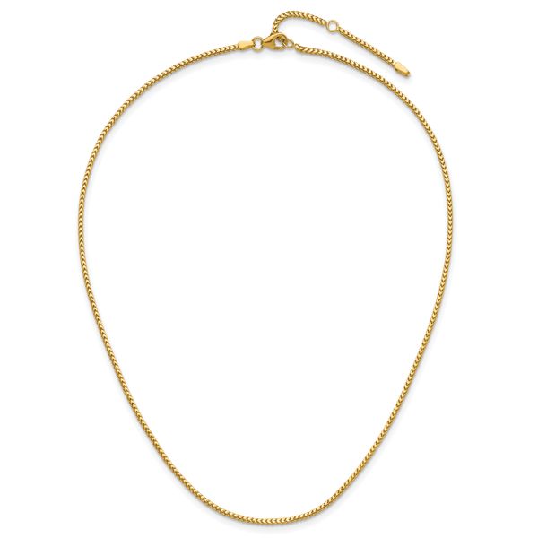 Leslie's 14K 1.5mmmm Franco 1in+1in Adjustable Chain - Image 4