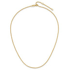 Leslie's 14K 1.15mm D/C Open Franco 1in+1in Adjustable Chain - Image 4