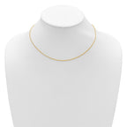 Leslie's 14K 1.15mm D/C Open Franco 1in+1in Adjustable Chain - Image 3