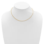 Leslie's 14K 1.65mm D/C Open Franco 1in+1in Adjustable Chain - Image 3