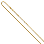 Leslie's 14K 2.1mm D/C Open Franco 1in+1in Adjustable Chain - Image 2