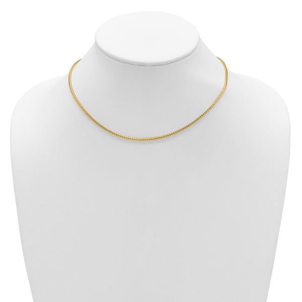 Leslie's 14K 2.1mm D/C Open Franco 1in+1in Adjustable Chain - Image 3