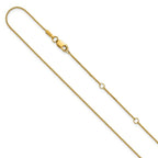 Leslie's 14K .65mm D/C Spiga 1in+1in Adjustable Chain