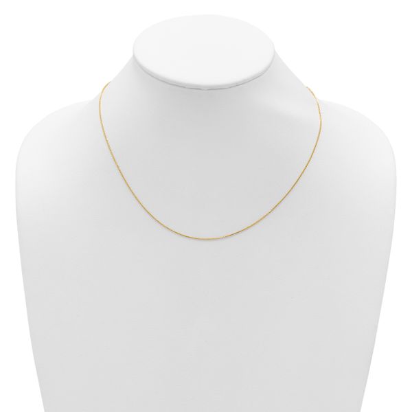 Leslie's 14K .65mm D/C Spiga 1in+1in Adjustable Chain - Image 4