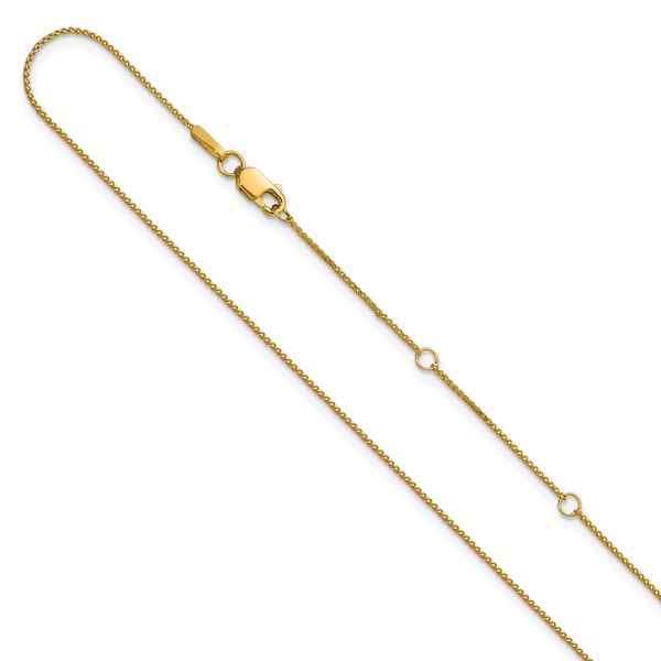 Leslie's 14K .65mm D/C Spiga 1in+1in Adjustable Chain