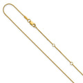 Leslie's 14K .65mm D/C Spiga 1in+1in Adjustable Chain